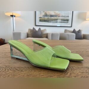 Song of Style Sheer Green Studio Wedge